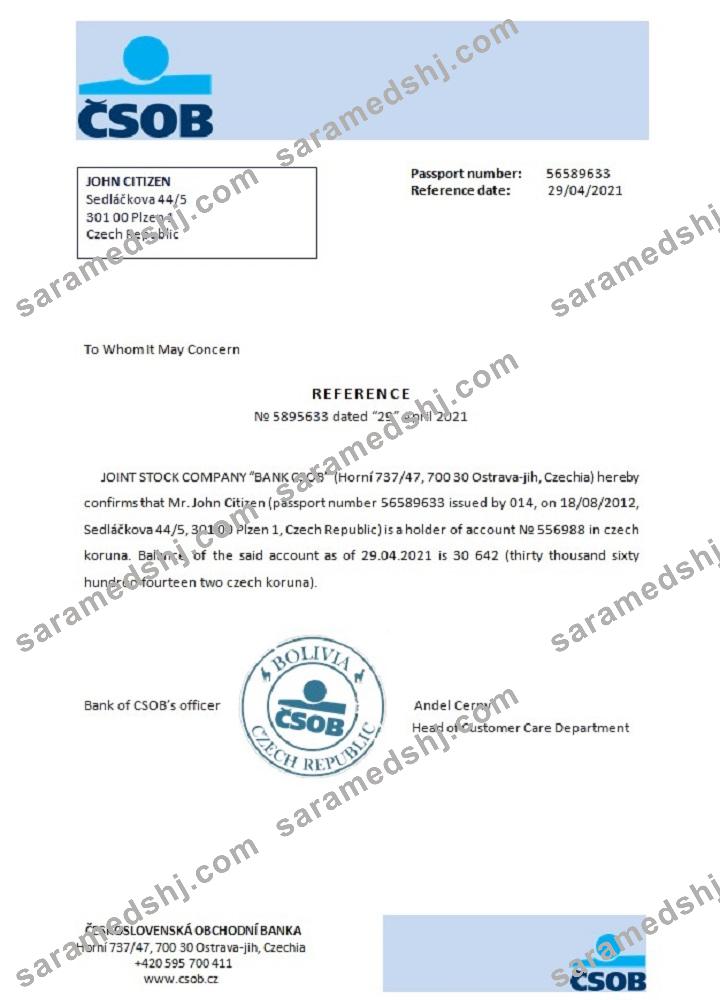 Czech Republic_CSOB_reference